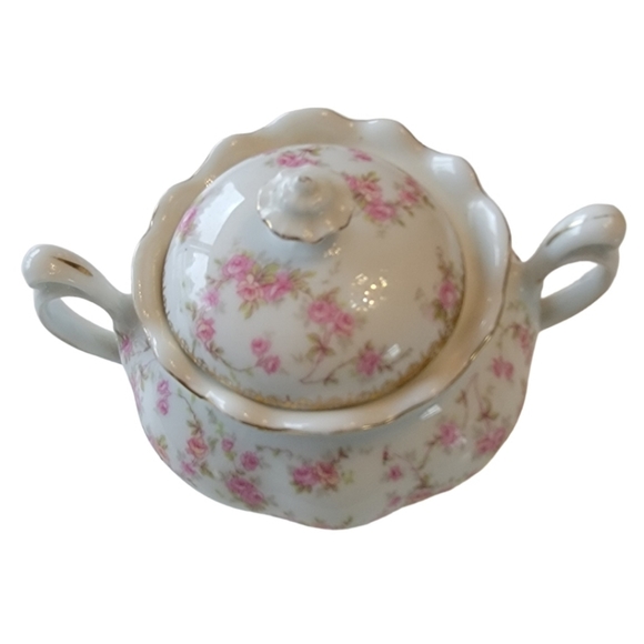 Vintage MZ Altrohlau Bridal Roseff Sugar Bowl 1910 over 100 years old - Picture 4 of 12